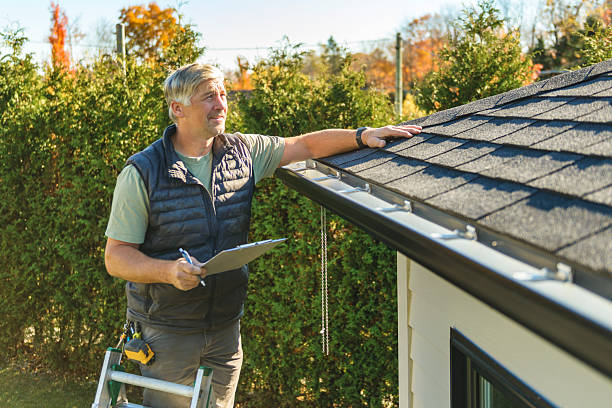 Professional Hail Damage Roof Repair technician working in Hesperia, CA